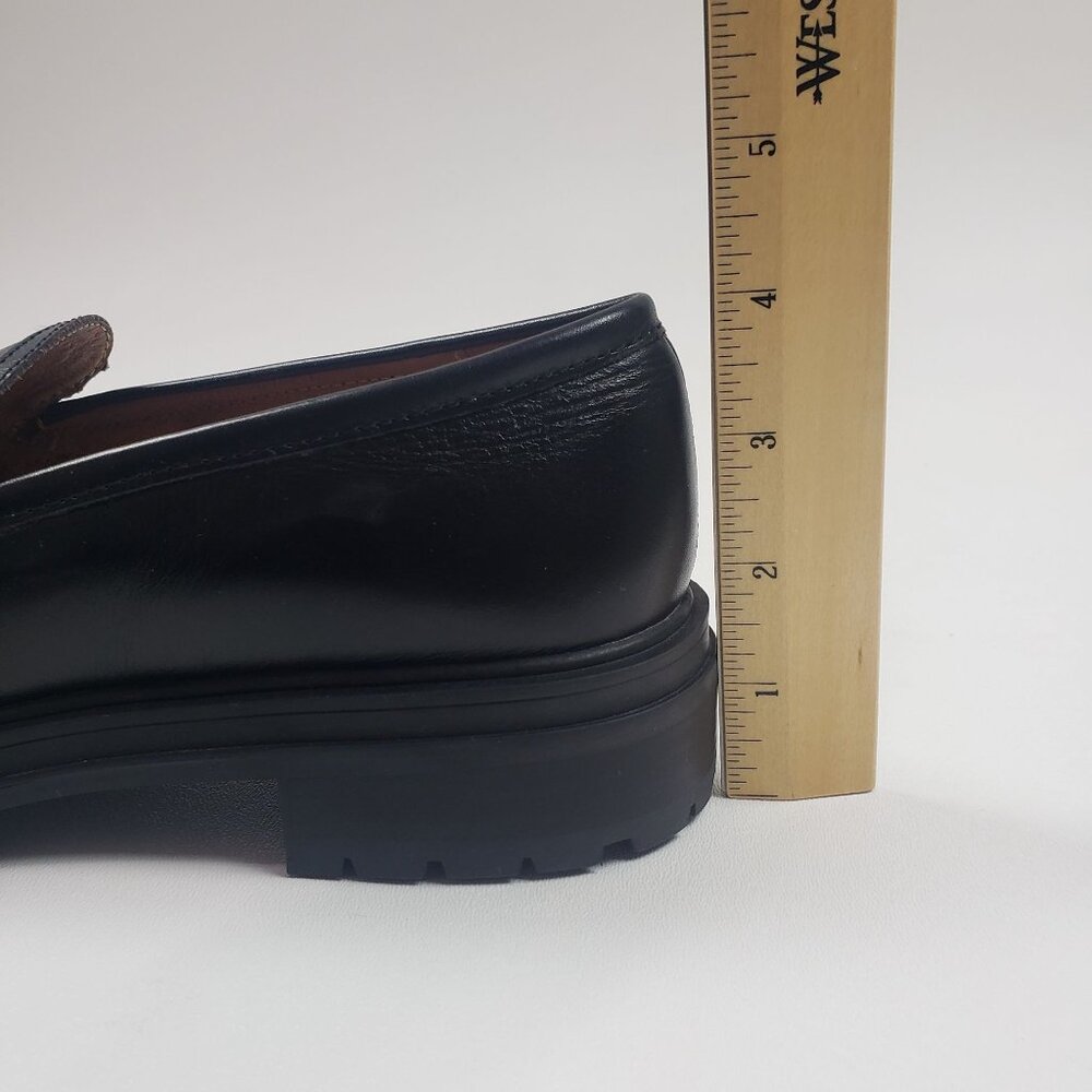 Madewell The Bradley Lugsole Loafer in Leather Women's 9.5M True Black Leather - Picture 15 of 16